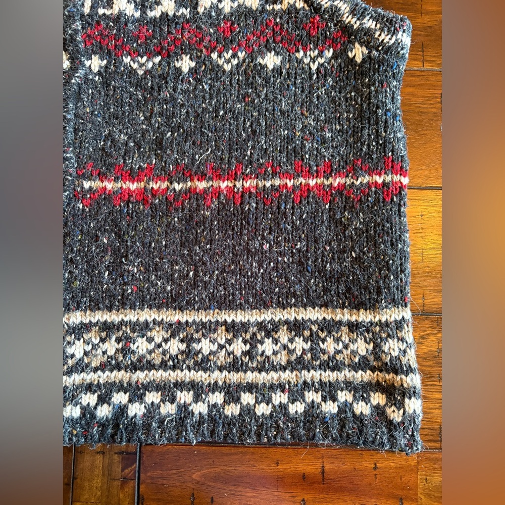 St. John's Bay Gray Wool Blend Chunky Knit - XL - Granola, Hippie, Natural - Picture 6 of 11